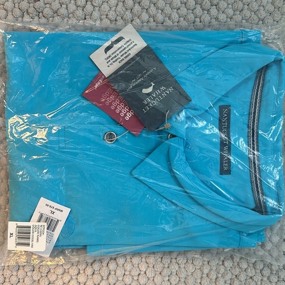 NANTUCKET WHALER MENS ADVANTEDGE AQUA SZ XL, L, M NWT POLO - Picture 2 of 2